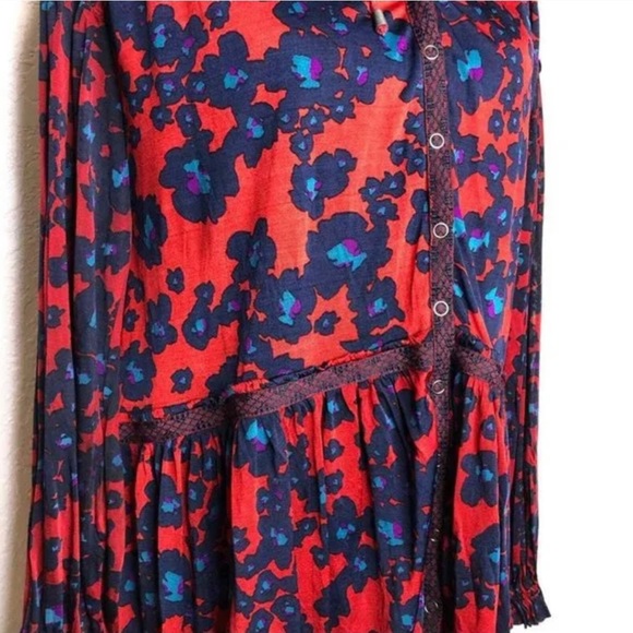 NWT $128R Free People Love Letter Floral Print Tunic Dress. Size Medium - Picture 11 of 14
